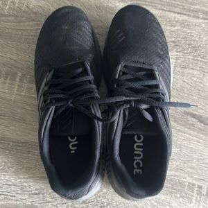 Partially new Adidas Bounce black size 11 running shoe.